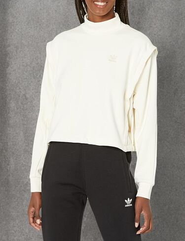 adidas Originals Women's Adicolor Clean Classics Half Zip Sweatshirt in Kuwait