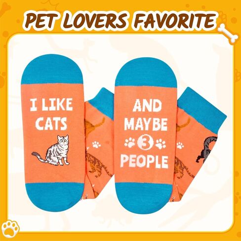 Zmart Funny Cat Gifts for Cat Lovers Cat Lover Gifts, Novelty Cat Socks Fun Crazy Silly Socks for Women Men in Saudi Arabia