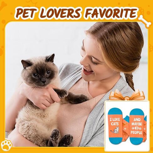 Zmart Funny Cat Gifts for Cat Lovers Cat Lover Gifts, Novelty Cat Socks Fun Crazy Silly Socks for Women Men in Saudi Arabia