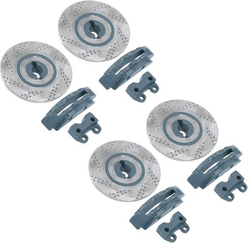BNINETEENTEAM 4PCS محاكاة أقراص الفرامل المعدنية تتناسب مع 1/10 RC CAR PARTS (أخضر) in Saudi Arabia