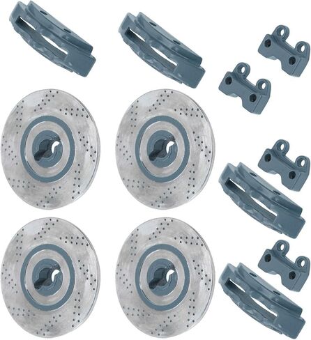 BNINETEENTEAM 4PCS محاكاة أقراص الفرامل المعدنية تتناسب مع 1/10 RC CAR PARTS (أخضر) in Saudi Arabia