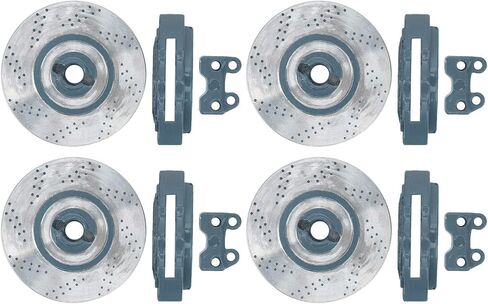 BNINETEENTEAM 4PCS محاكاة أقراص الفرامل المعدنية تتناسب مع 1/10 RC CAR PARTS (أخضر) in Saudi Arabia