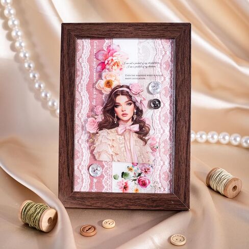 مجموعة شريط Washi نمط الدانتيل ، 6 لفائف اليابانية ملصقات زخرفية مع مقطع واحد ، النسيج الدانتيل لسكر القصاصات ، اليومية ، لوازم الحرف ، 1.57in × 79in in Kuwait