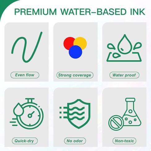 24 قطعة من أقلام طلاء الأكريليك - أقلام طلاء أكريليك ذات طرف مزدوج (12 لونًا) علامات طلاء، للرسم الصخري، السيراميك، الخشب، البلاستيك، الخط، سجل القصاصات، حروف الفرشاة، صناعة البطاقات، الحرف اليدوية اليدوية in Kuwait