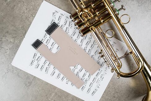 واقي صمام البوق ArtOne، جلد صناعي نباتي صديق للبيئة، واقي صمام البوق النباتي، غطاء صمام البوق، إكسسوارات نحاسية (موديل XL، أسود) in Kuwait