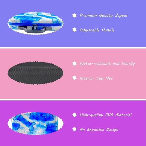 Diamond Art Storage Containers with Dot Drill Tools,60 Slots Bead Organizer Case for 5D DIY Art Kits, Portable Craft Box for Diamond Painting Accessories (Blue) in Saudi Arabia