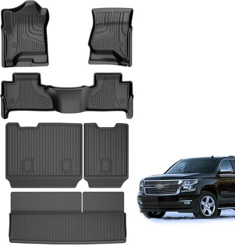 سجادات أرضية أصلية لسيارة Cadillac XT5 2016-2024 / Chevy Blazer 2019-2024 (غير مناسبة لطراز Blazer EV) - بطانات أرضية TPE ملائمة حسب الطلب - سجادات أرضية مناسبة لجميع الأحوال الجوية لشفروليه بليزر/كاديلاك XT5 in Kuwait