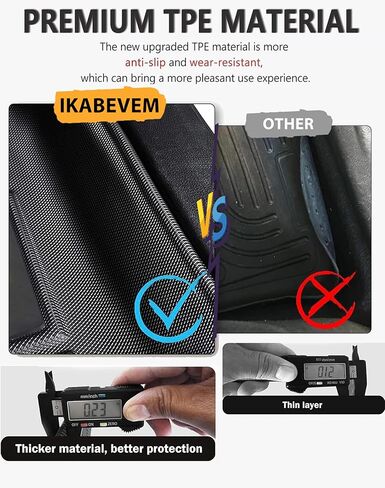 سجادات أرضية أصلية لسيارة Cadillac XT5 2016-2024 / Chevy Blazer 2019-2024 (غير مناسبة لطراز Blazer EV) - بطانات أرضية TPE ملائمة حسب الطلب - سجادات أرضية مناسبة لجميع الأحوال الجوية لشفروليه بليزر/كاديلاك XT5 in Kuwait