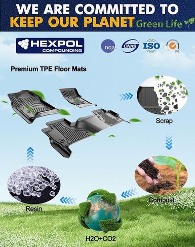 سجادات أرضية أصلية لسيارة Cadillac XT5 2016-2024 / Chevy Blazer 2019-2024 (غير مناسبة لطراز Blazer EV) - بطانات أرضية TPE ملائمة حسب الطلب - سجادات أرضية مناسبة لجميع الأحوال الجوية لشفروليه بليزر/كاديلاك XT5 in Kuwait