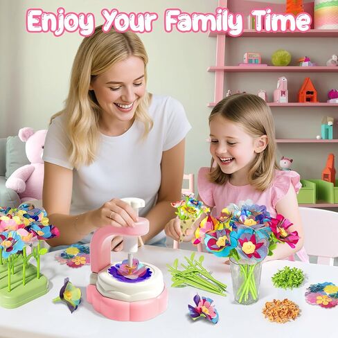 ألعاب باقات زهرة النسيج ، مجموعة طقم لصنع الزهور الإبداعية للأطفال ، اجعل باقة الزهور والفنون والحرف اليدوية لمدة 4 سنوات من الفتيات والفتيان ، لعبة تعليمية DIY Craft Kits لأعياد الميلاد هدية عيد الميلاد in Saudi Arabia