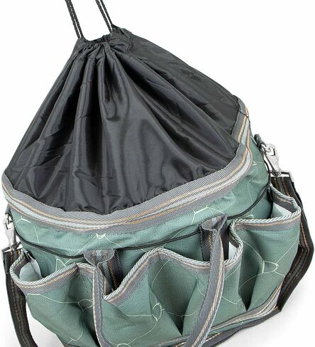 Jeffers Poplar Head Grooming Bag – Horse Grooming Organizer Tote with Pockets for Brushes, Tools, Clippers, Shampoo, Detangler – Stable Barn Kit Carrier for Horses, Pets, Merlot Snaffles & Irons in Saudi Arabia