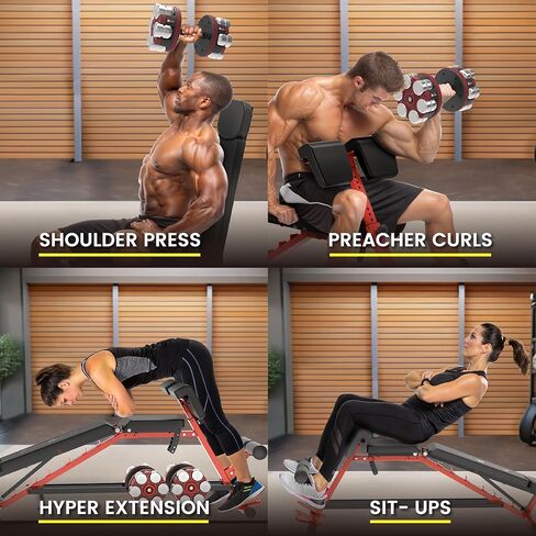 Fitness Reality X-Class Light Commercial Multi-Workout Abdominal/Hyper Back Extension Bench, Black in Kuwait