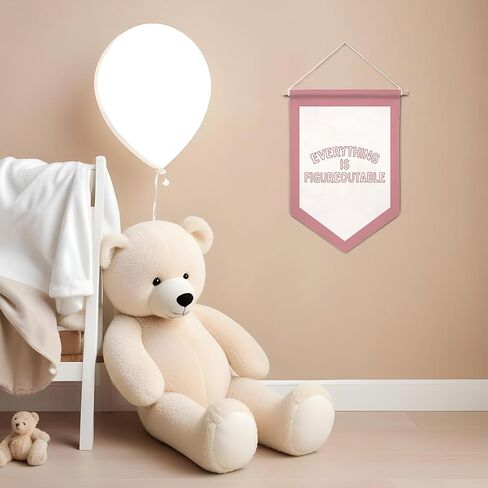 Cilrii Christian Nursery Decor Canvas Banner Wall Decor, Boho Nursery Decor, Jesus Loves Me Hanging Pennant Flag Banner for Baby Kids Room Playroom in Saudi Arabia