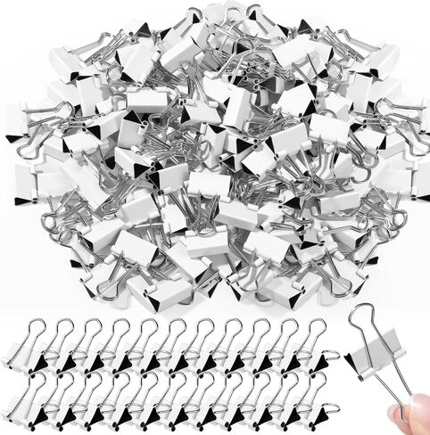 Jetec 100 Pack 0. 75in/19mm Clips Metal Binder Clips Bulk Mediume Tuse Back Binder Clips Paper Paper Clamps Spring Sturdy Sturdy for Home Office School Supplies in Saudi Arabia