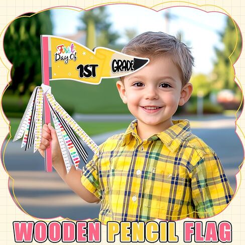 23 PCS Composition Book Style First and Last Day of School Flag Kit with Ribbons Decoration Respiple 15 Drevel Photo Photo Photo for Preschool to College Welcome Classroom Decoration in Kuwait