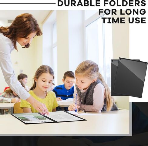 Henoyso 100 Pcs Folders Take Home Heavy Duty 2 Pocket Homework Folder for Students Parent Teacher Communication, 11.8 x 9.45 Inch(Blue) in Saudi Arabia