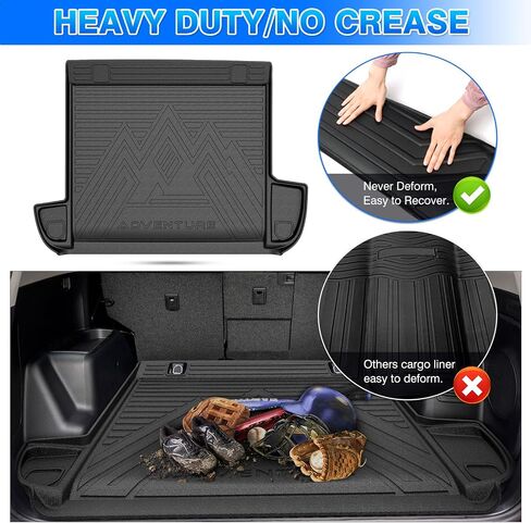Cartist Cargo Liner يناسب Toyota Prius 2016-2022 (ليس لـ Prius Prime وPrius c وPrius v) ملحقات جميع الأحوال الجوية لصندوق السيارة لسيارة Prius Heavy Duty TPE باللون الأسود in Saudi Arabia