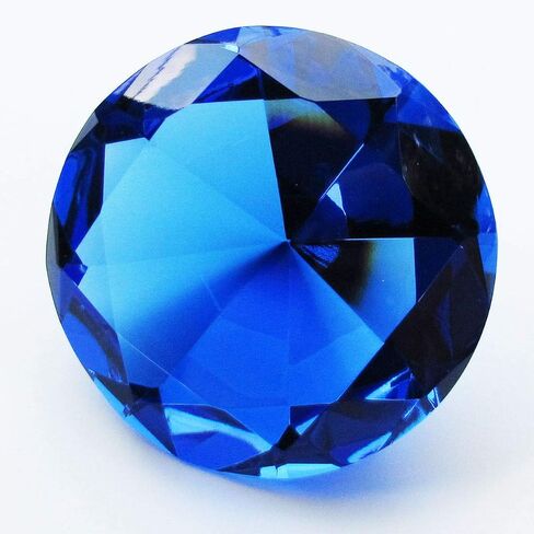 120mm Clear Diamond Shaped Glass Crystal Paperweight – Home Office Decor & Wedding Favors Decoration with Gift Box in Kuwait