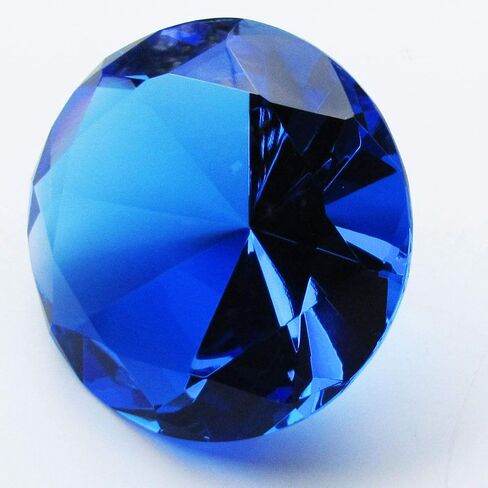 120mm Clear Diamond Shaped Glass Crystal Paperweight – Home Office Decor & Wedding Favors Decoration with Gift Box in Kuwait