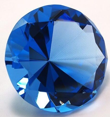 120mm Clear Diamond Shaped Glass Crystal Paperweight – Home Office Decor & Wedding Favors Decoration with Gift Box in Kuwait