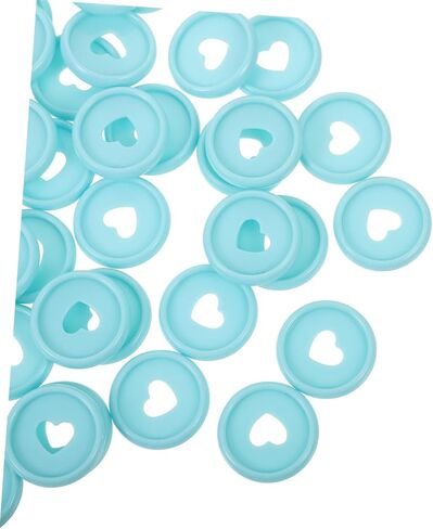 Angoily 50pcs أقراص ملزمة متعددة الاستخدامات أدوات ربط فضفاضة على شكل قلب لمخططي دفاتر ومجلات تصميم منظمة سهلة الصفحة in Saudi Arabia