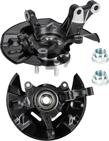 Front Left and Right Side Steering Knuckles & Wheel Bearing Hub Assembly Compatible with 2003-2008 Toyota Corolla Replace 698-389 in Saudi Arabia