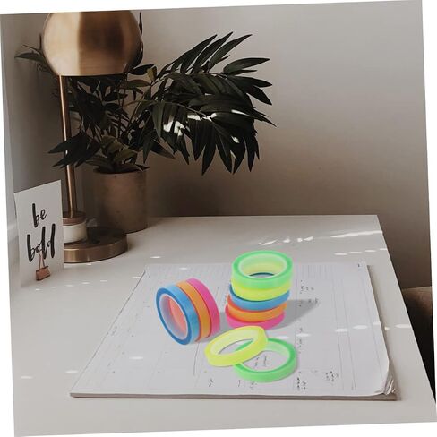 5 Rolls Highllighter Tape من علامات تبويب لزجة شفافة للكتب لتركيز عسر القراءة والتركيز ألوان زاهية لسهولة الترميز وتسليط الضوء على النقطة الرئيسية in Saudi Arabia