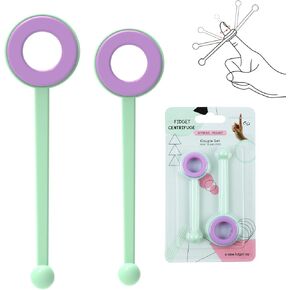 Sensory Hand Fidget Spinner Toy, ADHD Autism Anixiety Stress Relief Gift for Adults Students and Kids (Medium+Large), couple set