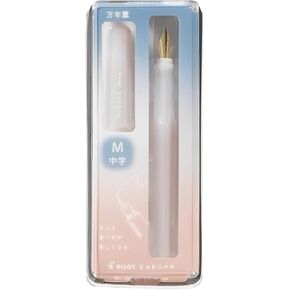 Pilot Kakuno Fountain Pen Madoromi Color Series, Gold (Smiley Face) Medium Nib, Perfect for Beginners and Creative Expression, Ivory, PFKA-1MDIM