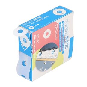 Hole Punch Reinforcers Stickers Production PVC Reinforcement Labels for Office School Supplies (Transparent)