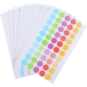 Housoutil Pack Label Stickers Paper Hole Reinforcers Reinforcement Labels for Hole Punch Stickers