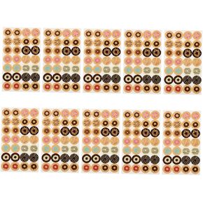 jojofuny 20pcs Punch Reinforcement Stickers for Loose Leaf Paper Self-Adhesive Repair Labels for Binders Notebooks Scrapbooking School Office Use Decorative Card Stickers