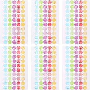 Pieces Hole Reinforcement Stickers Binder Paper Hole Ring Labels Adhesive Reinforcement