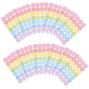 DOITOOL 20 Sheets Paper Hole Reinforcement Stickers Binder Hole Reinforcement Stickers