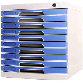 Desk File Cabinet File Privacyplastic Storage Drawers Desk Unit Organizer Plastics Ten-Layer Lock Upper Useful Drawer Plastic