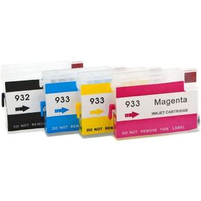 Refill Ink Cartridge 932 933 932XL 933XL with Auto Reset Chip for OfficeJet 6100 6600 6700 7110 7610 7612 7510 Printers