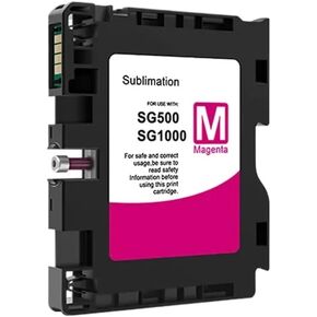 Compatible Ink Cartridge with Chip for Sawgrass SG500 SG1000 Sublimation Ink(SG500-Magenta)