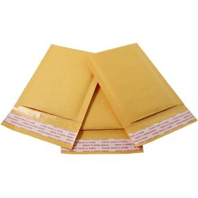 HGP #0000, 4" x 6", 25 Pack, Kraft Bubble Mailers Padded Shipping Envelopes Self Seal Small Size.