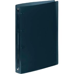 A4 Flexible Binder with 4 Rings - 3.5 cm Spine - Translucent Raspberry red