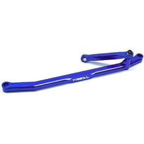 TREAL Aluminum 7075 Steering Tie Rod and Drag Link Front Steering Linkages Set for 1/18 Mini LMT(Blue)