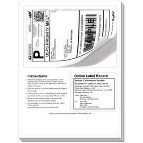 50 Click Ship labels with Tear Off Receipt. These should be used if you are printing online postage with popular internet shipping sites. Print the label - flip over the page and print you packing slip packing slip - Great value for! Only from Universal L