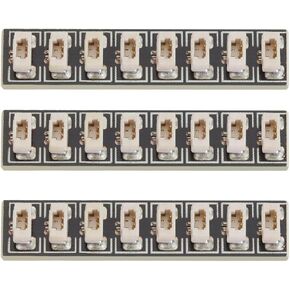 eMagTech 3X 6 Port Expansion Boards DIY Kit Compatible with Lego and All Other Building Blocks Brand for LED Lights Cables Power Options 24x6.5mm