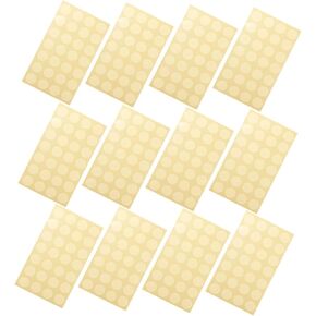 HOMSFOU Binder Ring Sticker 12 Sheets Hole Punch Stickers Paper Hole Reinforcement Adhesive for Library Office