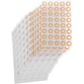 100sheet Self-Adhesive Paper Hole Reinforcement Stickers Loose Leaf Repair Labels for Binders for Office School Supplies Easy Application Round Labels