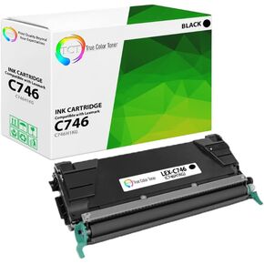 TCT متوافق مع خرطوشة الحبر المتوافقة مع Lexmark C746 C746H1KG الأعمال السوداء مع Lexmark C746 X746 XS746 C748 X748 XS748 طابعات (12000 صفحة)