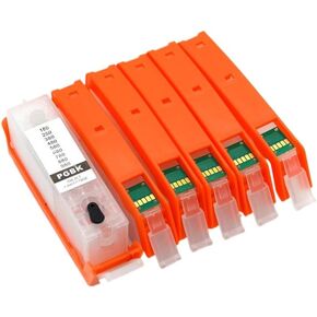 PGI-480 CLI-481 خراطيش حبر إعادة الملء متوافقة مع سلسلة TS6140 TR7540 TR8540 TS704 TS6340 S8140 TS9140 TS8340 مع رقاقة (5Color)