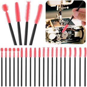 20Pcs Sewing Machine Cleaning Brushes, 4 Styles Reusable Rubber Dense Bristles Cleaning Brushes for Sewing Machine Internal and Spool Area(10.5cm / 4.13Inch)