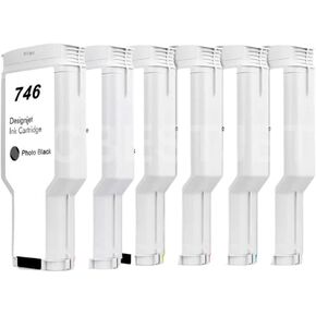 Remanufactured Ink Cartridge OCBESTJET 300ML Compatible with 746 for DesignJet Z6 Z9 Z5600 Printer(1PC Y)