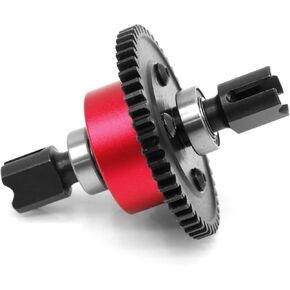 Center Diff Set #45 Steel 50T Differential Gear for Arrma Kraton 6S Outcast 6S Typhon 6S Infraction 6S Talion Mojave Fireteam Notorious Felony Upgrade Parts (Red)