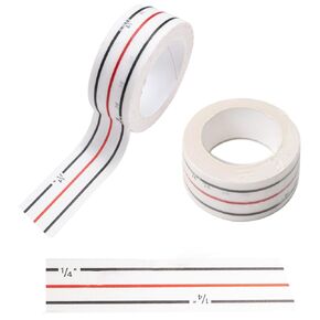 2 Rolls 1/4" Seam Diagonal Seam Tapes, 10Yard Sewing Basting Tape for Stitching Straight Diagonal Seams Instruction Tool Seamingly Accurate Seam Guide for Sewing Machines